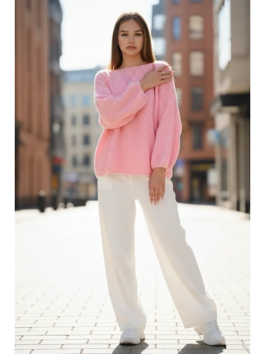 Вязаный свитер оверсайз удлиненный фото 5