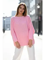 Вязаный свитер оверсайз удлиненный