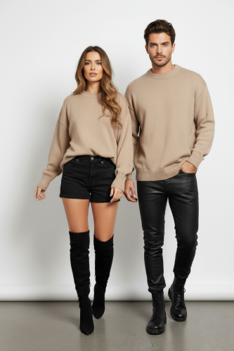 Свитер оверсайз женский и мужской теплая унисекс фото 5