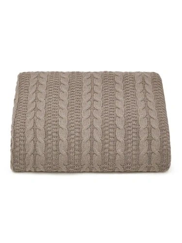 Плед 160х220 покрывало на диван кровать вязаный хлопок 100% фото 5