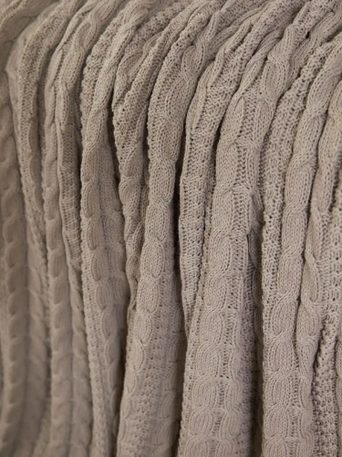 Плед 160х220 покрывало на диван кровать вязаный хлопок 100% фото 3