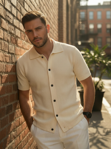 Кардиган мужской вязаный черный Old Money фото 2