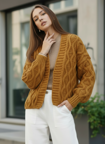 Кардиган женский укороченный летний оверсайз фото 5