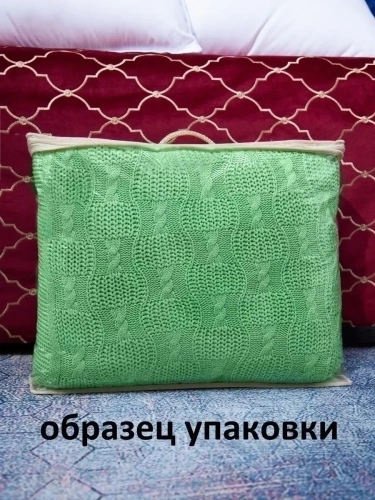 Плед 220x240 на кровать диван покрывало вязаный хлопок 100% фото 7