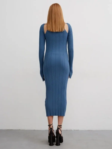 Платье вечернее праздничное офисное повседневное вязаное фото 4