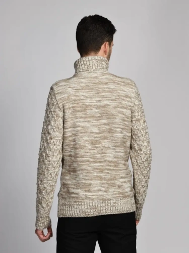 Свитер мужской с горлом теплый шерстяной фото 3