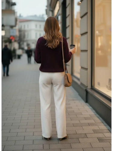 Свитер оверсайз теплый вязаный на молнии с воротником фото 5