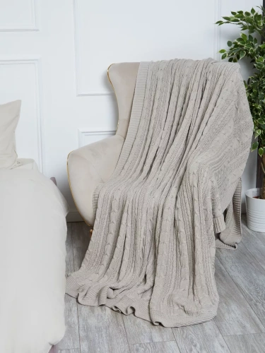 Плед 150х200 покрывало на диван кровать вязаный детский фото 4