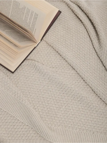 Плед 220х240 на кровать диван покрывало вязаный Хлопок 100 % фото 5