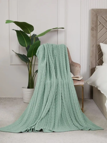 Наволочка декоративная вязаная для подушки 45 x 45 см хлопок фото 5