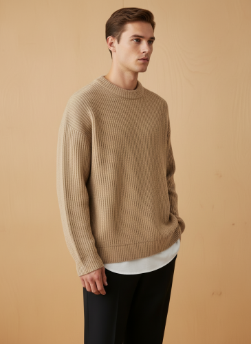 Свитер оверсайз теплый вязаный джемпер фото 3