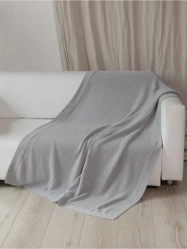 Плед 200х220 на кровать диван покрывало вязаный Хлопок 100 % фото 2