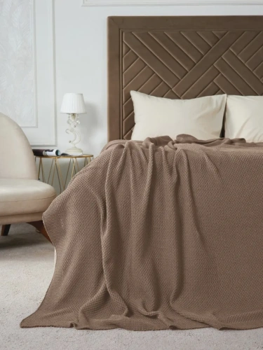 Плед 120х220 покрывало одеяло диван кровать вязаный детский