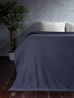 Плед 220х240 на кровать диван покрывало вязаный Хлопок 100 %