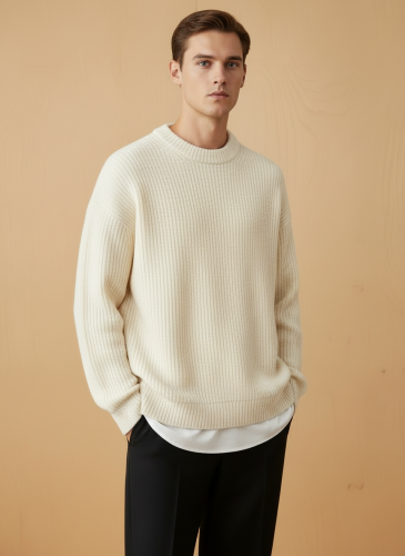 Свитер оверсайз теплый вязаный джемпер фото 2