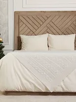 Плед 220х240 на кровать диван покрывало вязаный Хлопок 100 %