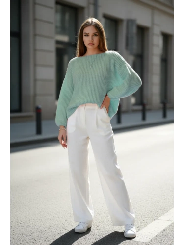 Вязаный свитер оверсайз удлиненный фото 2