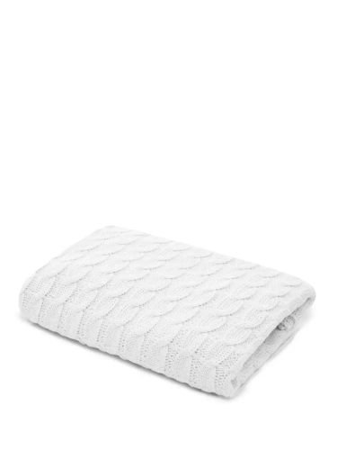 Плед вязаный для малыша 110x90 см хлопок для новорожденных фото 4