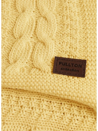 Плед 200x220 на кровать диван покрывало вязаный хлопок 100%