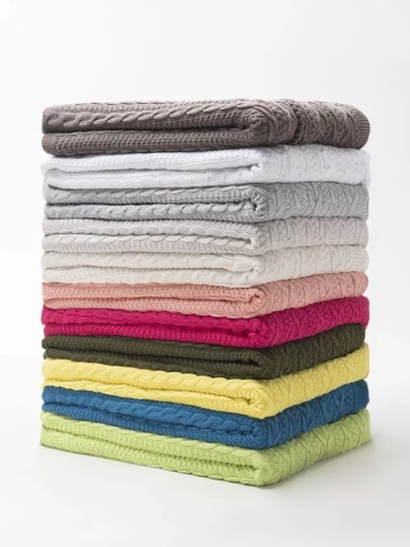 Плед 200х220 на кровать диван покрывало вязаный Хлопок 100 % фото 9