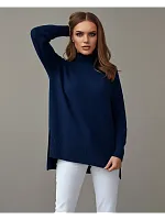 Свитер оверсайз с горлом теплый шерстяной Джемпер