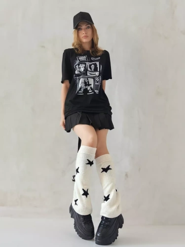 Гетры вязаные аниме со звездами фото 5