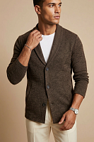 Кардиган на пуговицах длинный повседневный накидка удлиненный