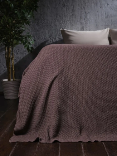 Наволочка декоративная вязаная для подушки 45 x 45 см хлопок фото 5