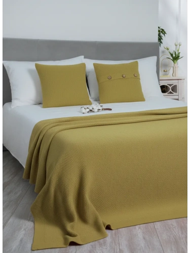 Наволочка декоративная вязаная для подушки 45 x 45 см хлопок фото 5