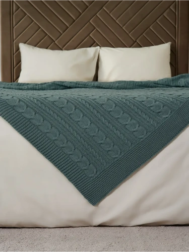 Плед 150х200 покрывало на диван кровать вязаный детский фото 4