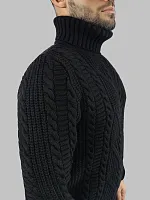 Свитер мужской с горлом теплый шерстяной