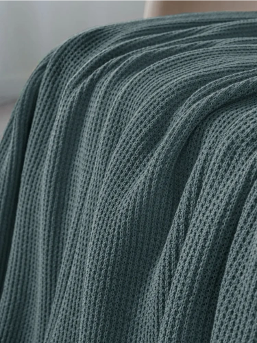 Плед 240х260 на кровать диван покрывало вязаный Хлопок 100 %