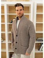 Кардиган на пуговицах длинный повседневный накидка удлиненный