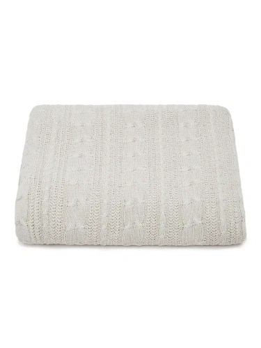 Плед 160х220 на кровать диван покрывало вязаный Хлопок 100 % фото 6