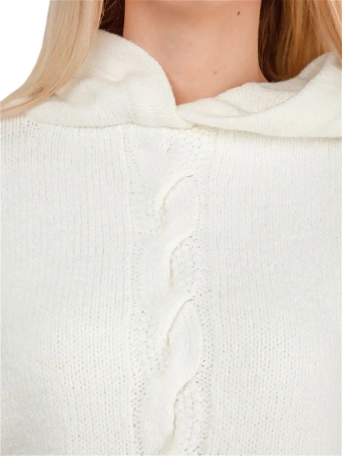 Худи оверсайз с капюшоном шерстяной Кофта длинный Свитер фото 4