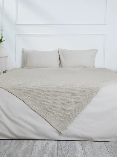 Наволочка декоративная вязаная для подушки 45 x 45 см хлопок фото 3