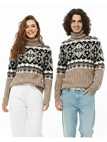 Свитер мужской с горлом теплый шерстяной