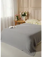 Плед 220х240 на кровать диван покрывало вязаный Хлопок 100 %