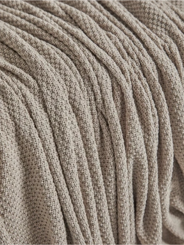 Плед 180х220 на кровать диван покрывало вязаный Хлопок 100 % фото 3