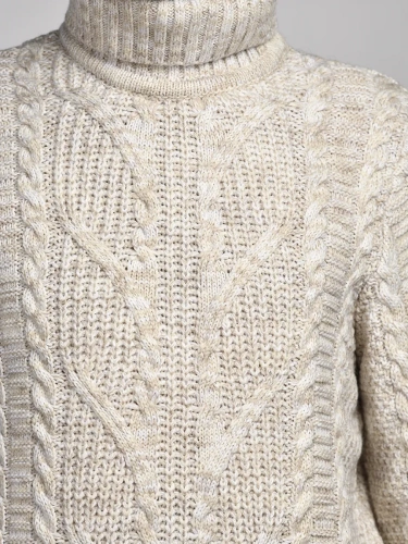 Свитер мужской с горлом теплый шерстяной фото 4