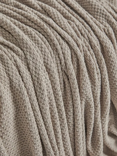 Плед 200х220 на кровать диван покрывало вязаный Хлопок 100 % фото 3