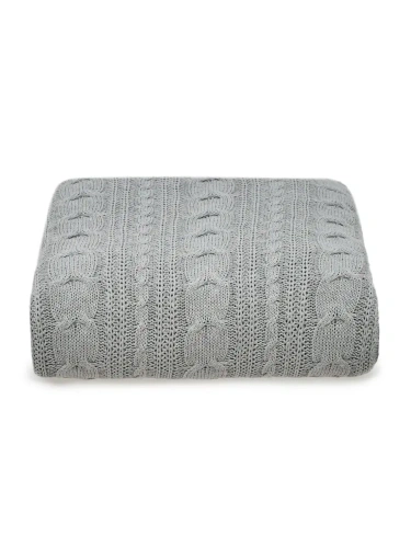 Плед 180х220 на кровать диван покрывало вязаный Хлопок 100 % фото 6