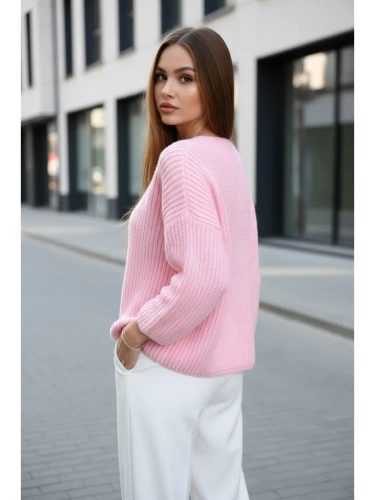 Вязаный свитер оверсайз удлиненный фото 2