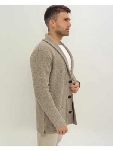 Кардиган на пуговицах длинный повседневный накидка удлиненный фото 2