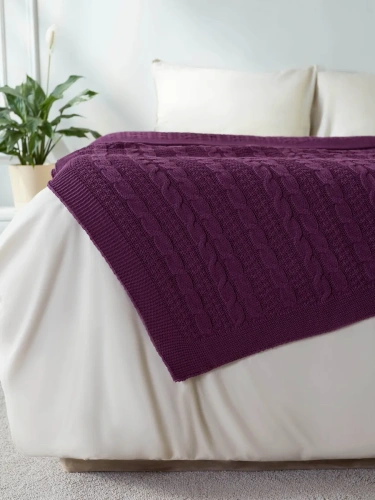 Наволочка декоративная вязаная для подушки 45 x 45 см хлопок фото 3