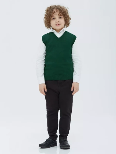Жилет для девочки мальчика зеленый жилетка школьный фото 2