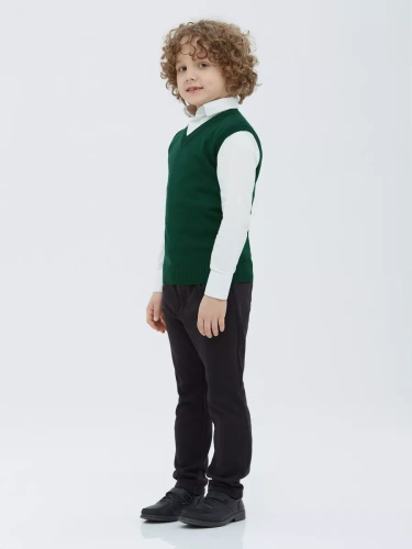 Жилет для девочки мальчика зеленый жилетка школьный фото 6