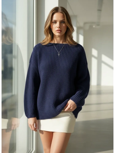 Вязаный свитер оверсайз удлиненный фото 5