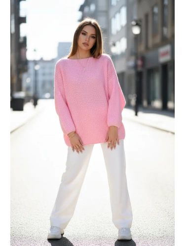 Вязаный свитер оверсайз удлиненный фото 8