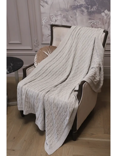 Плед 150х200 покрывало на диван кровать вязаный детский фото 2